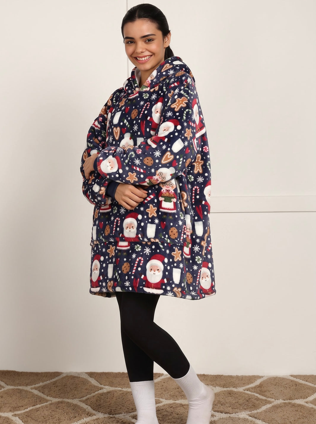 Christmas Santa Unisex Wearable Blanket Hoodie - Pre-Order only (Shipping Starts 1st October)