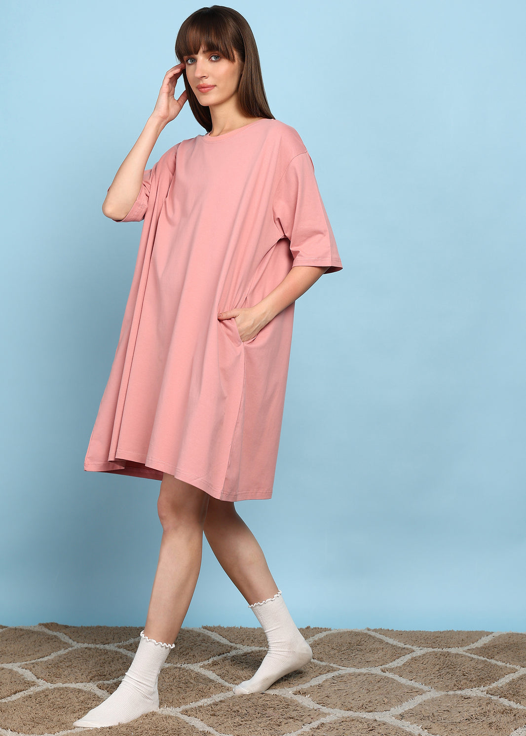 Oversized Solid Switchover Tee