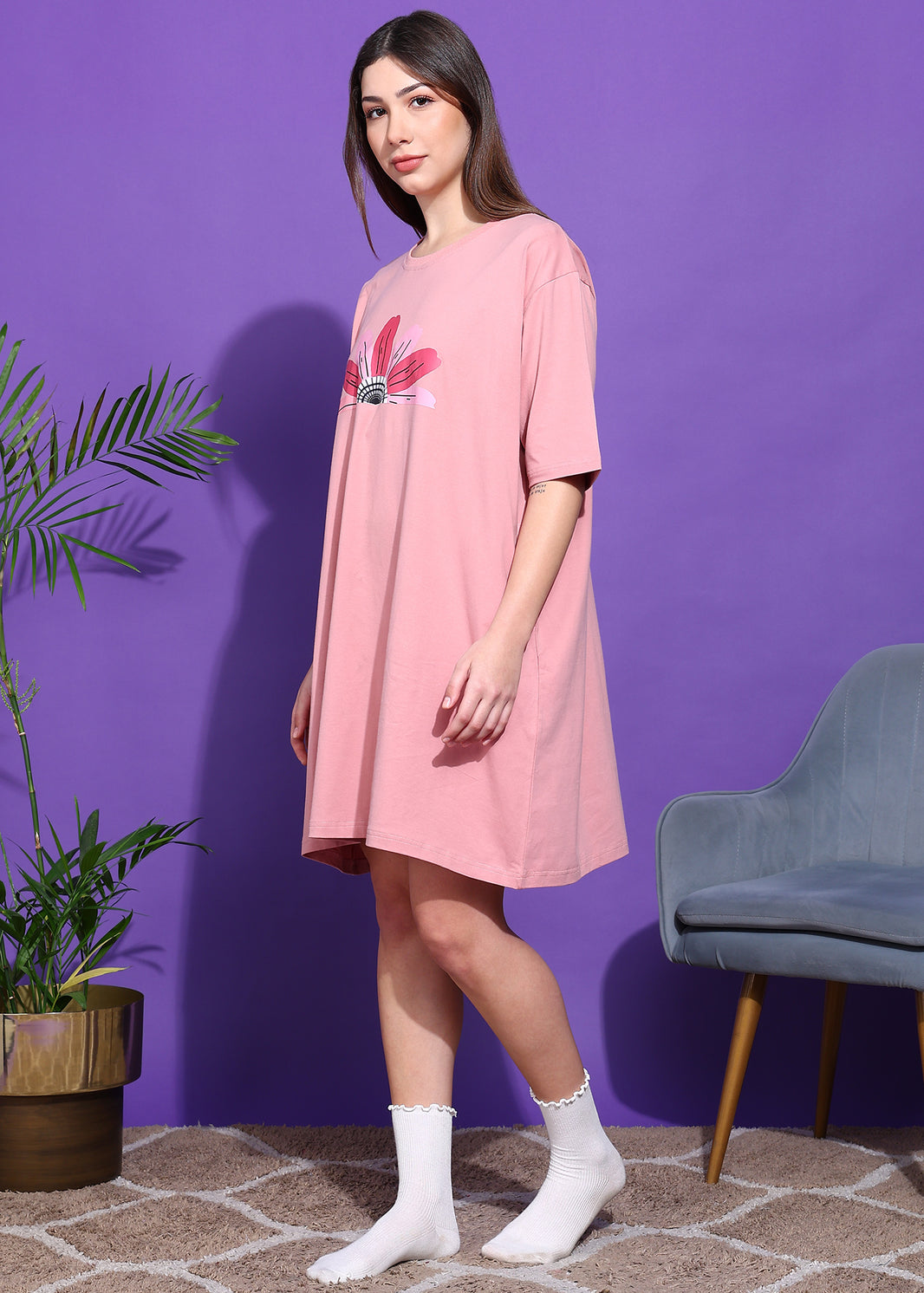 Oversized Flower Switchover Tee