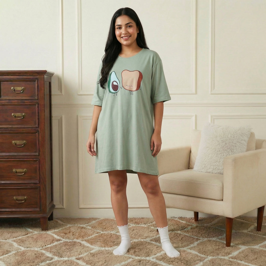 Oversized Avocado Switchover Tee