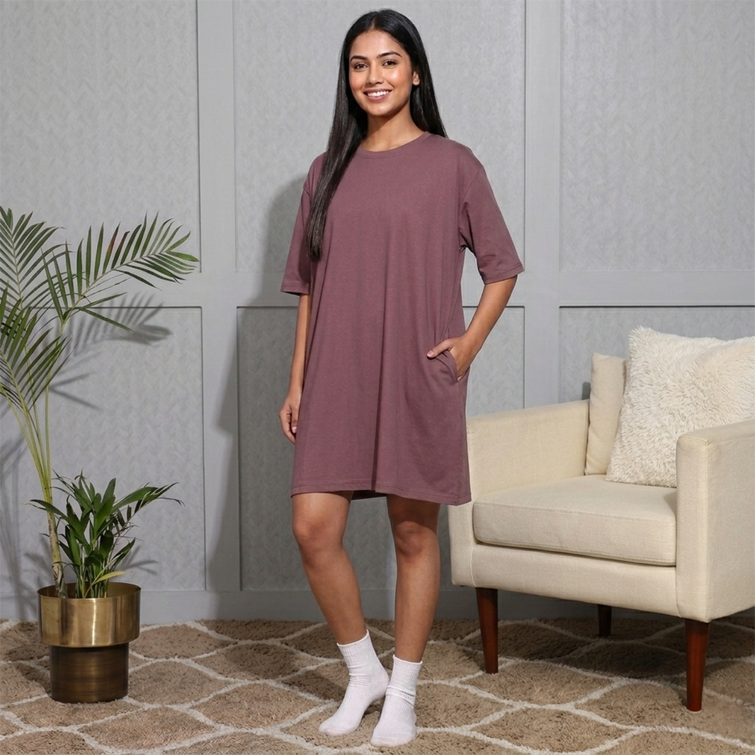 Oversized Solid Switchover Tee