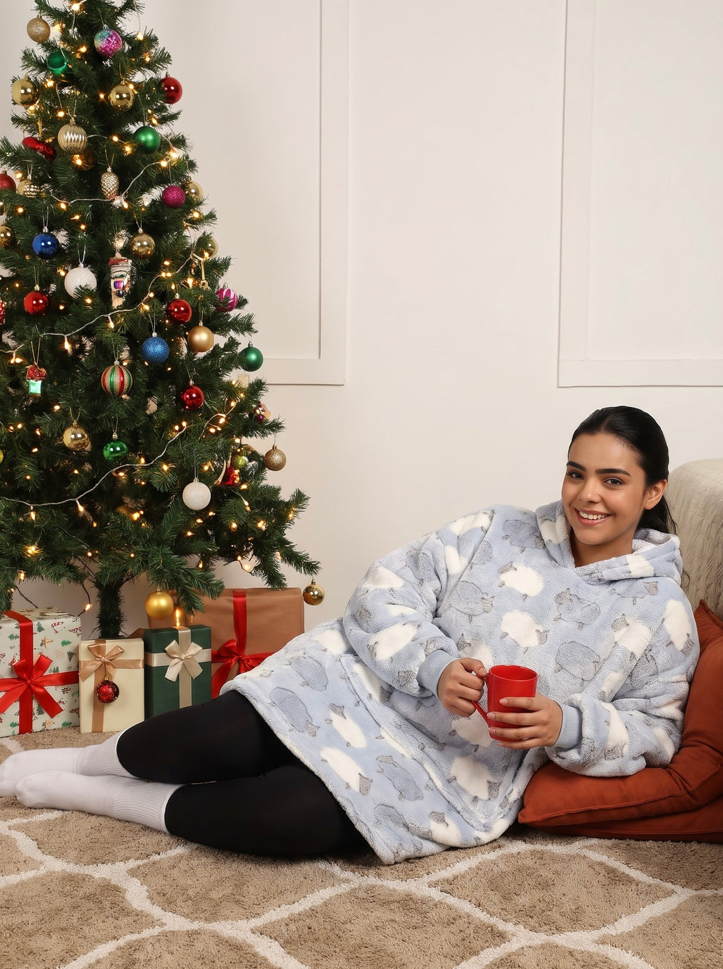 Cozy Sheep Unisex Wearable Blanket Hoodie