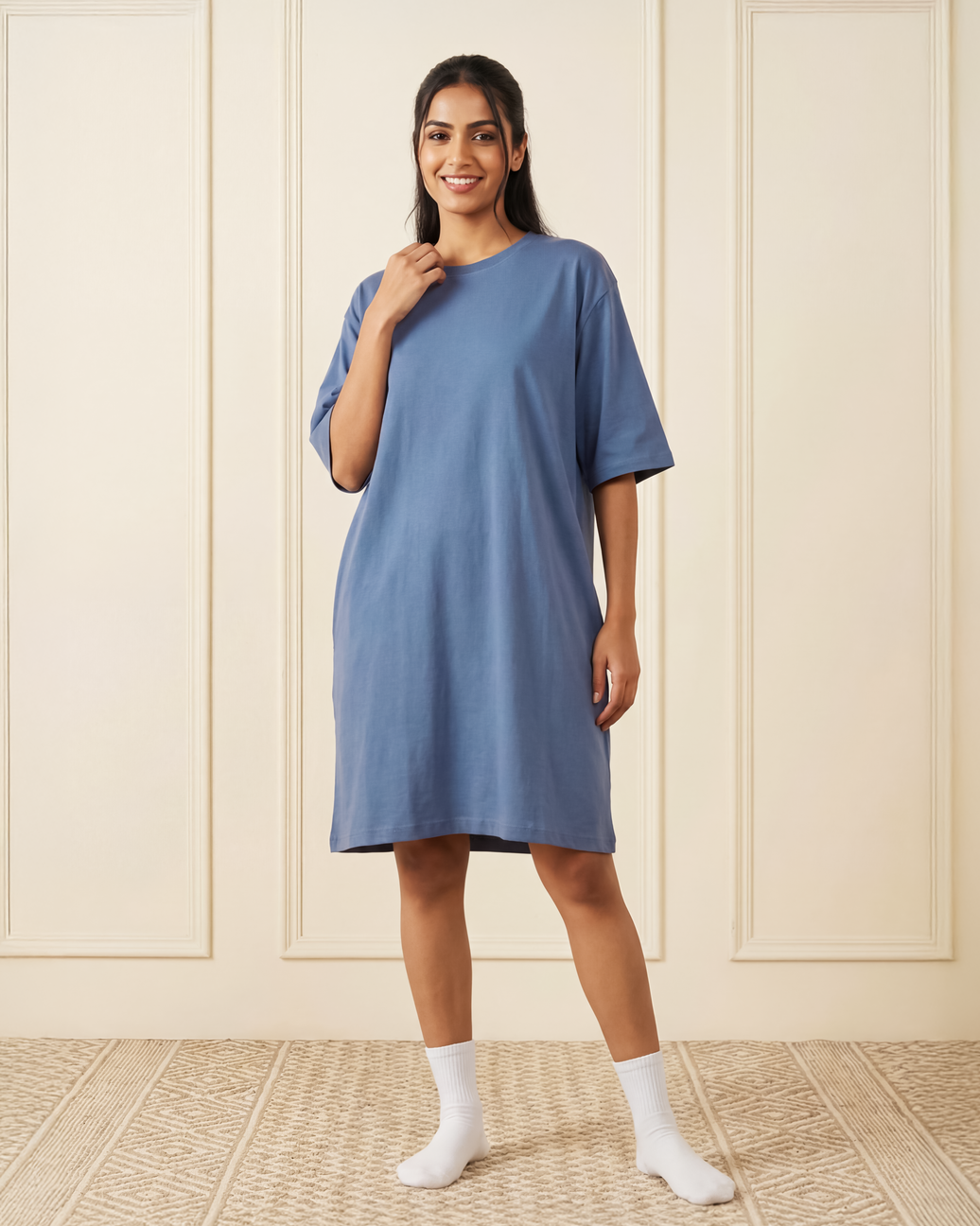 Oversized Solid Switchover Tee