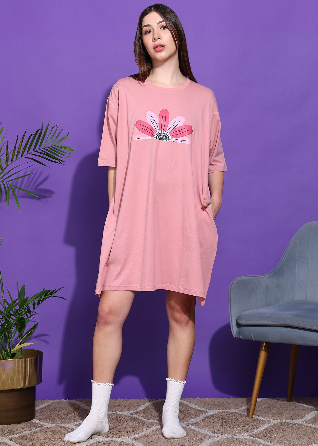 Oversized Flower Switchover Tee