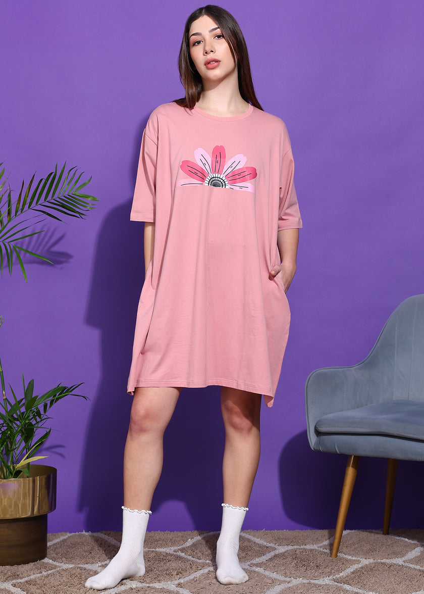 Oversized Flower Switchover Tee