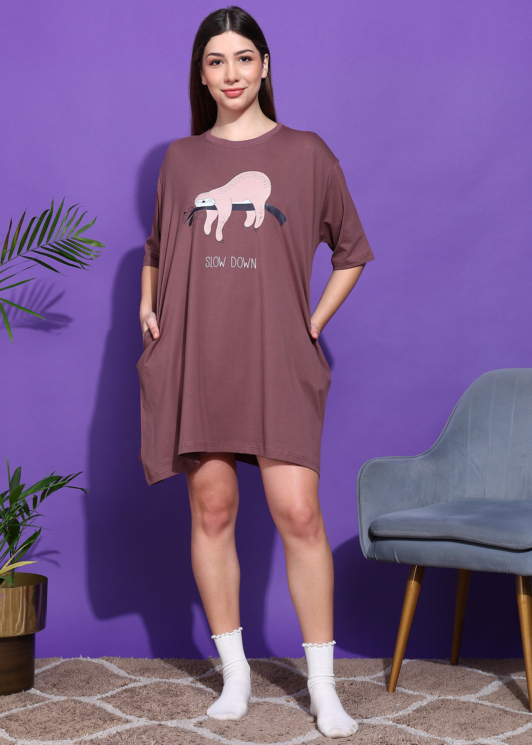 Oversized Sloth Switchover Tee