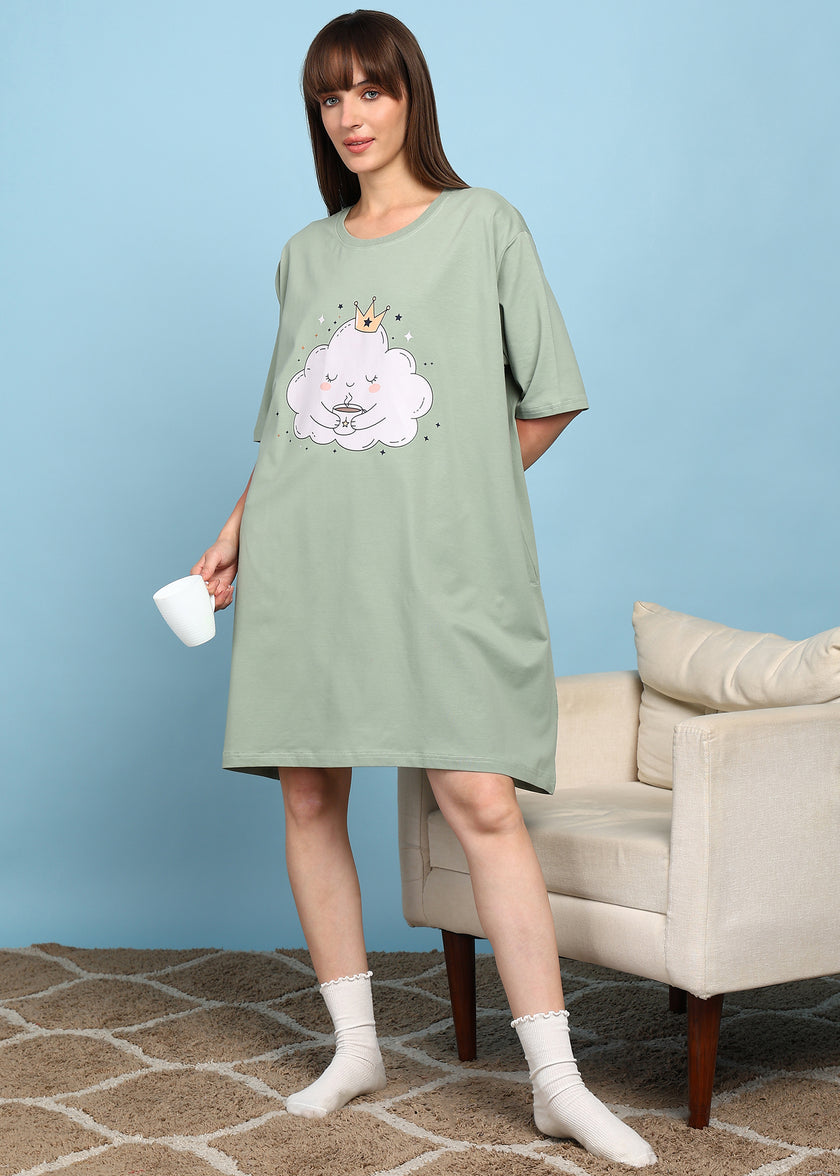 Oversized Cloud Switchover Tee
