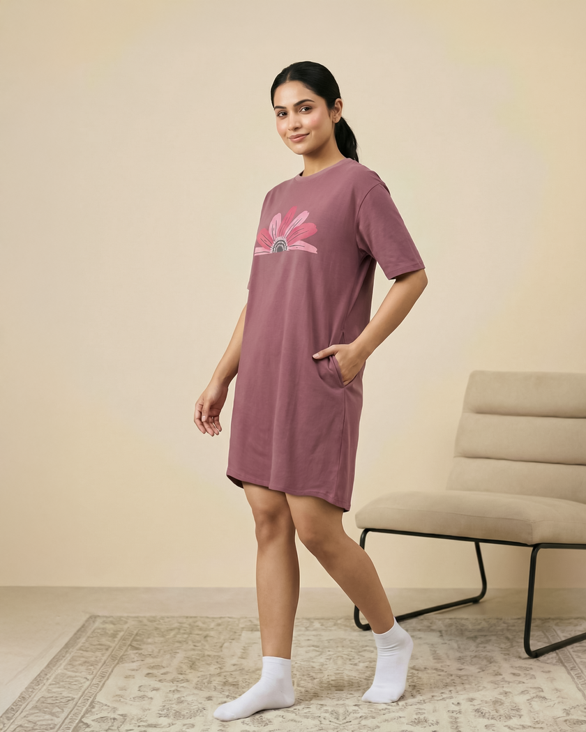 Oversized Flower Switchover Tee