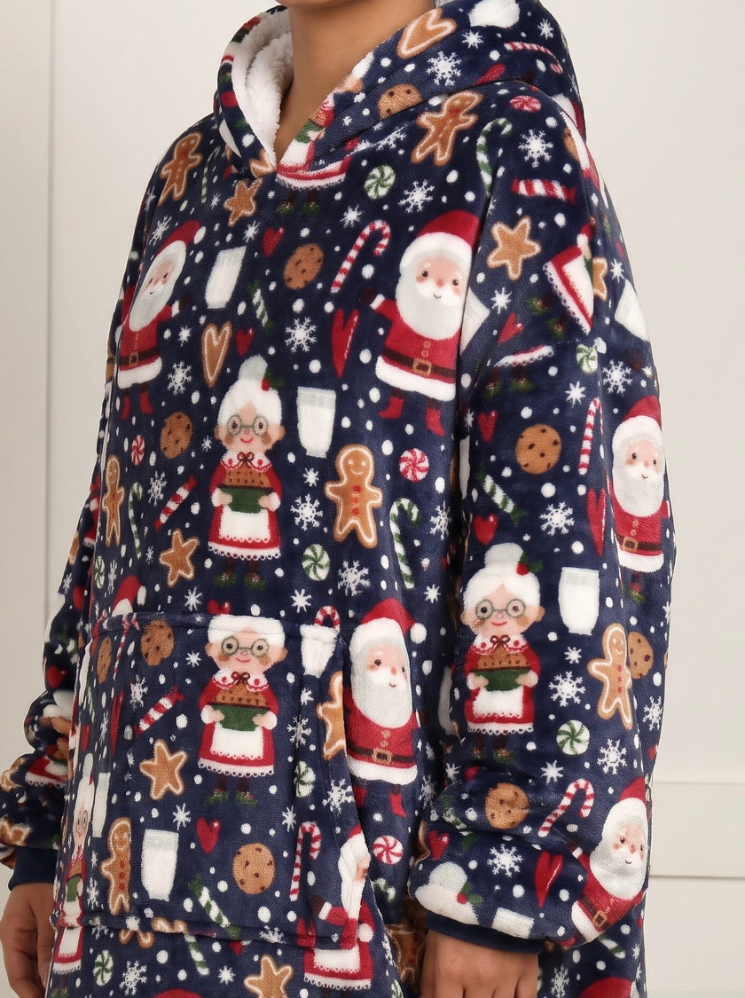 Christmas Santa Unisex Wearable Blanket Hoodie - Pre-Order only (Shipping Starts 1st October)