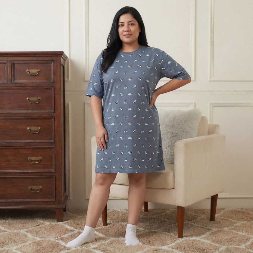 Blue Panda Oversized Tees