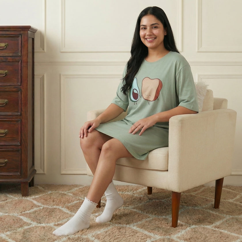 Oversized Avocado Switchover Tee