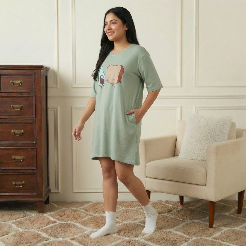 Oversized Avocado Switchover Tee