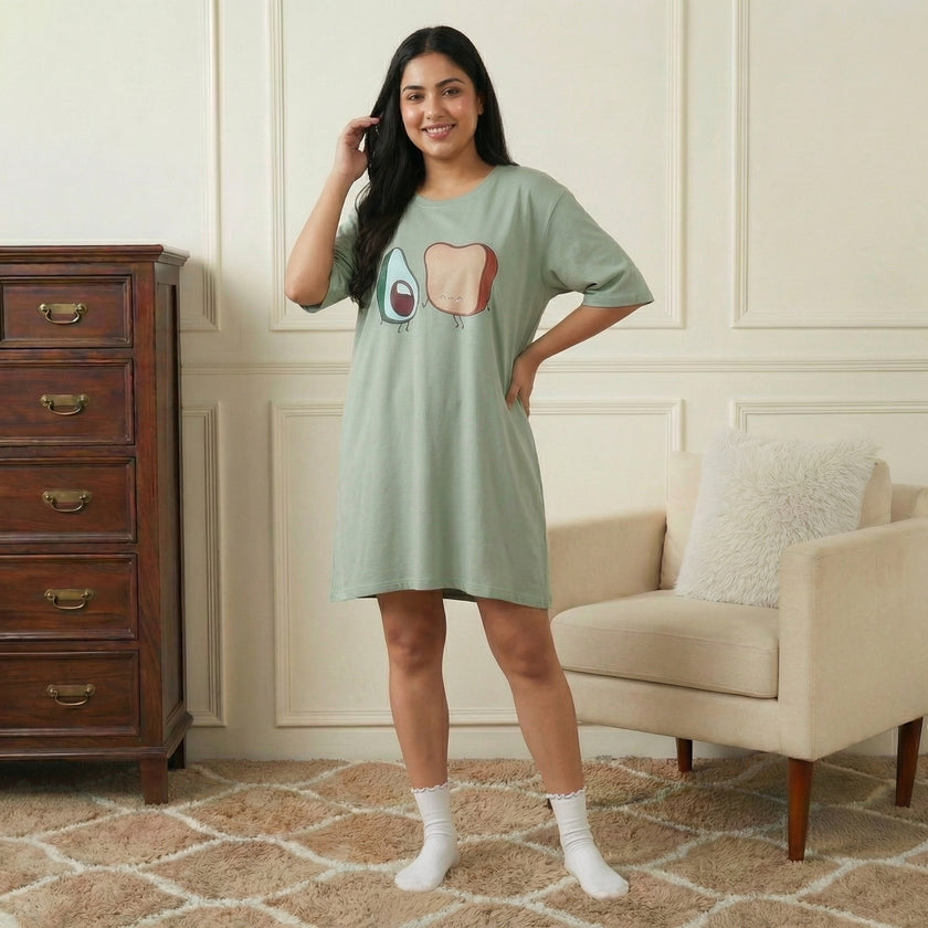Oversized Avocado Switchover Tee