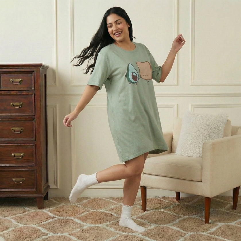 Oversized Avocado Switchover Tee