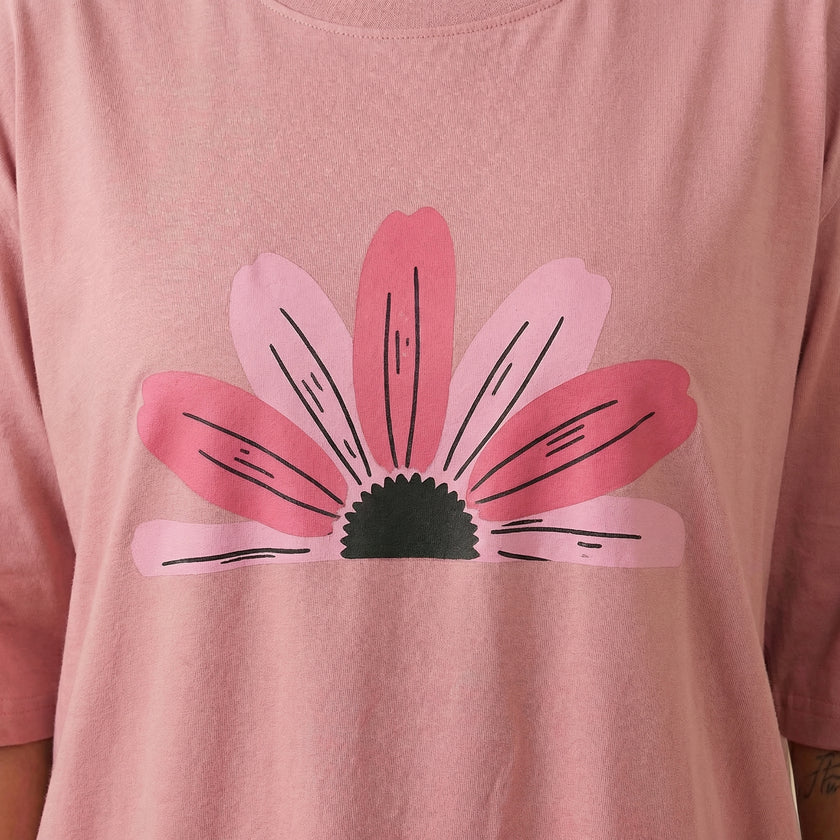 Oversized Flower Switchover Tee