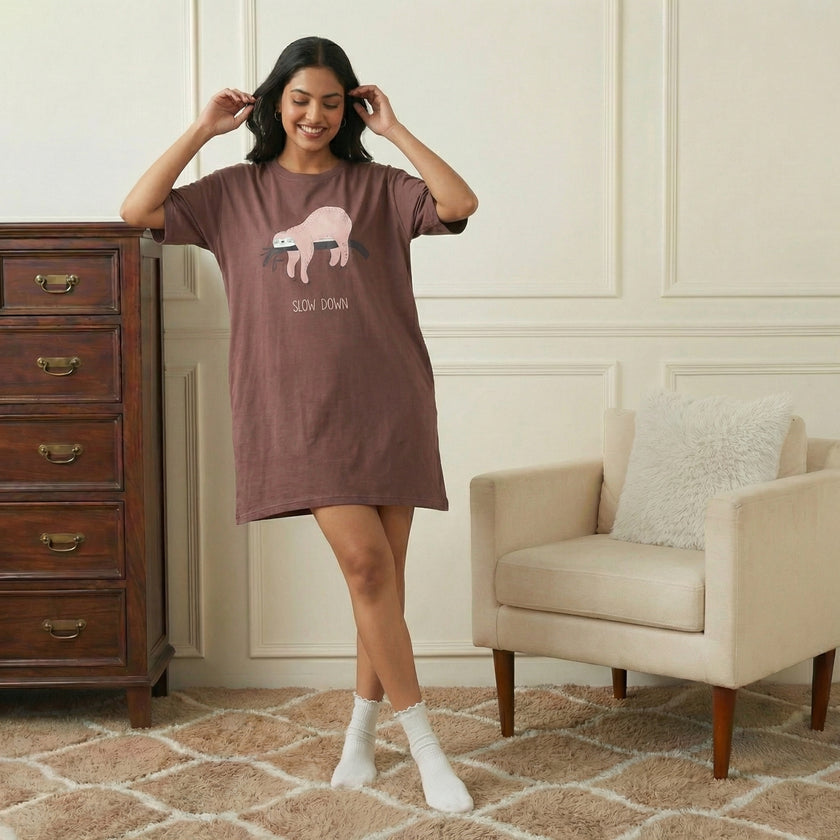 Oversized Sloth Switchover Tee