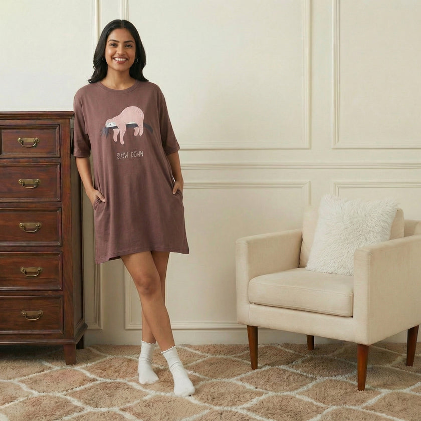 Oversized Sloth Switchover Tee
