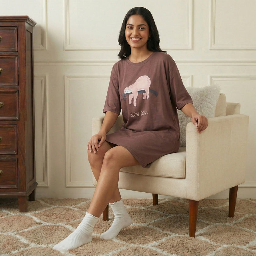Oversized Sloth Switchover Tee