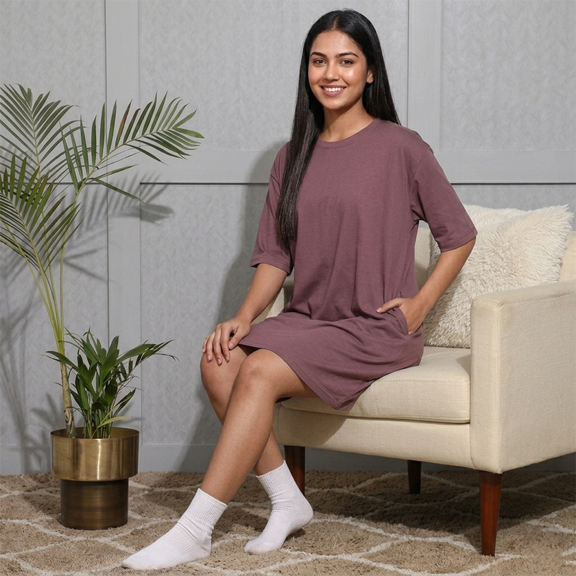 Oversized Solid Switchover Tee