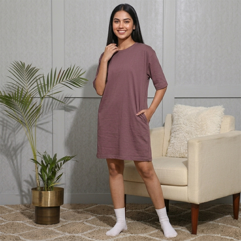 Oversized Solid Switchover Tee