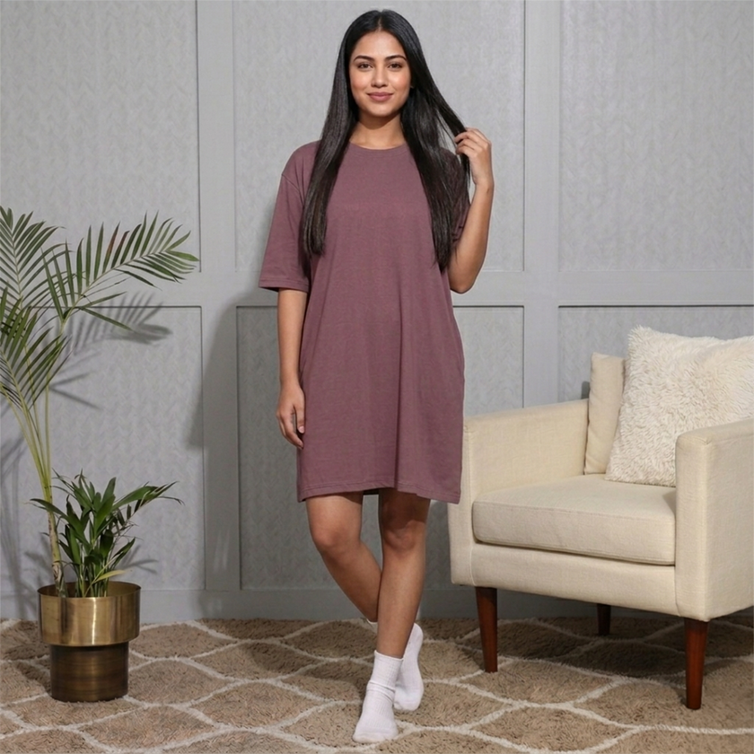 Oversized Solid Switchover Tee