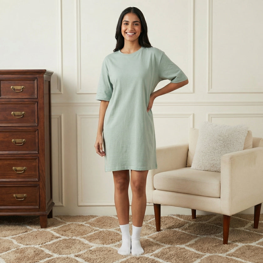 Oversized Solid Switchover Tee