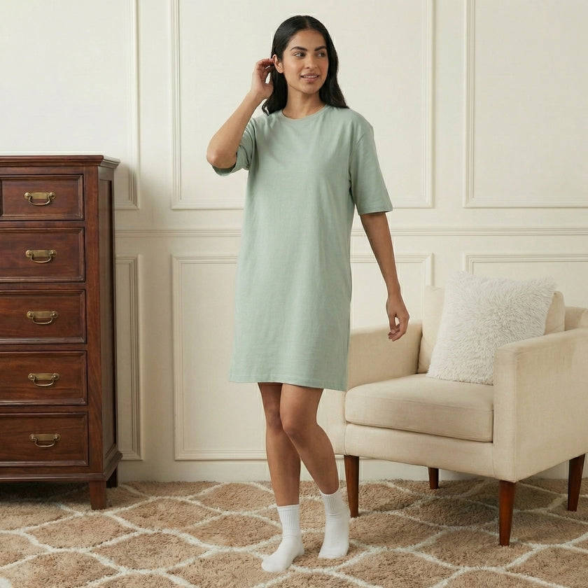 Oversized Solid Switchover Tee