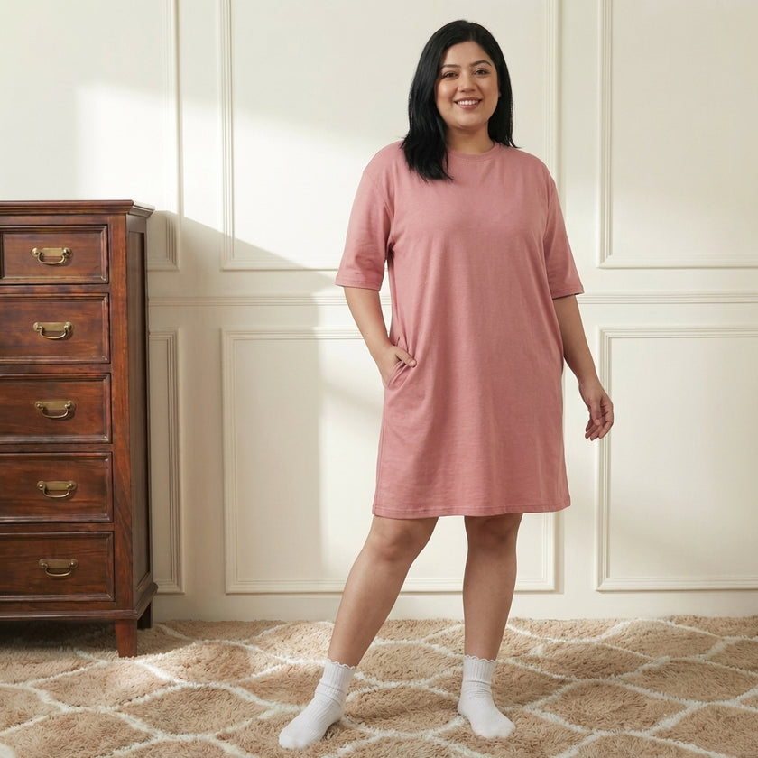 Oversized Solid Switchover Tee