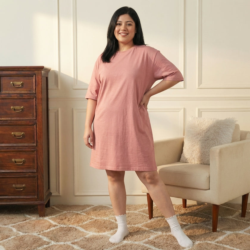 Oversized Solid Switchover Tee